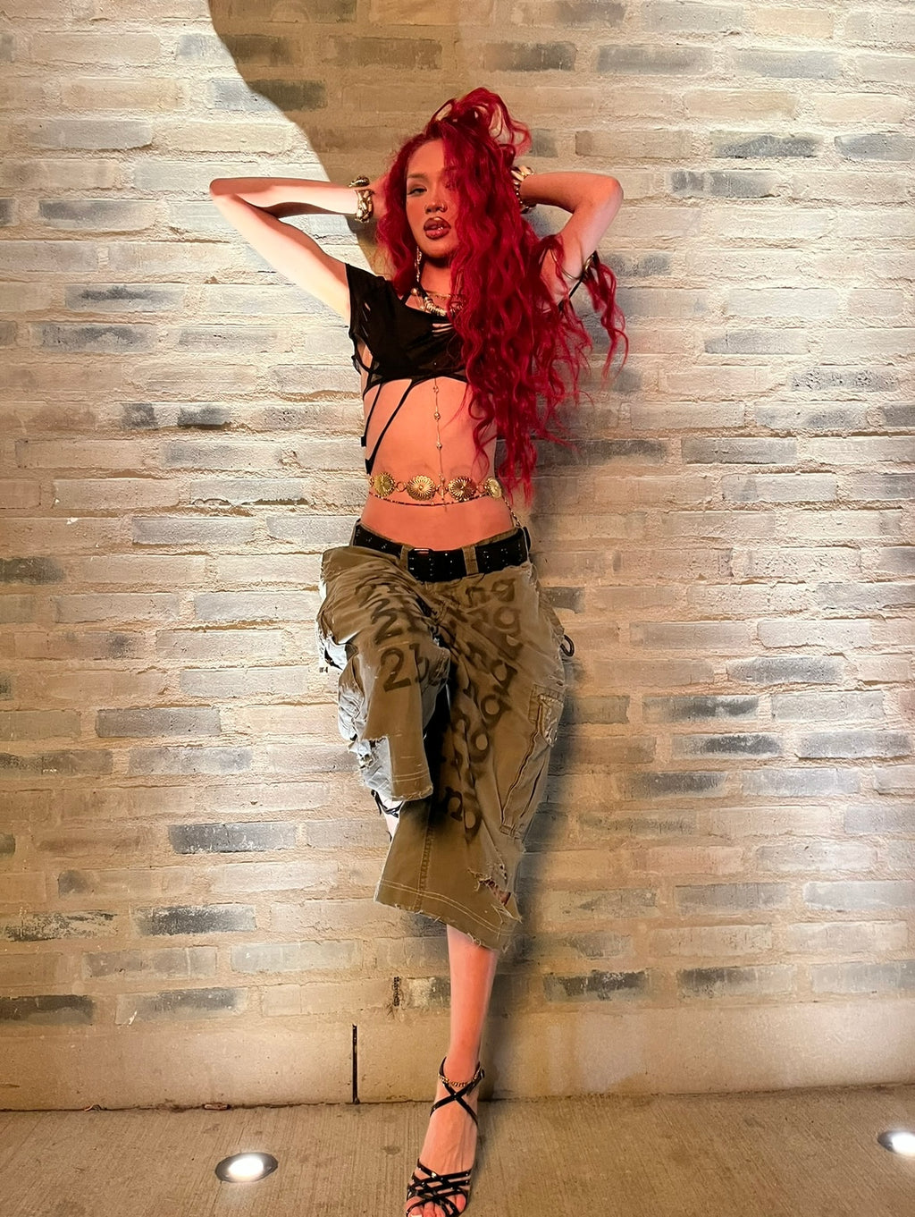 Distressed Army Cargo Shorts UC