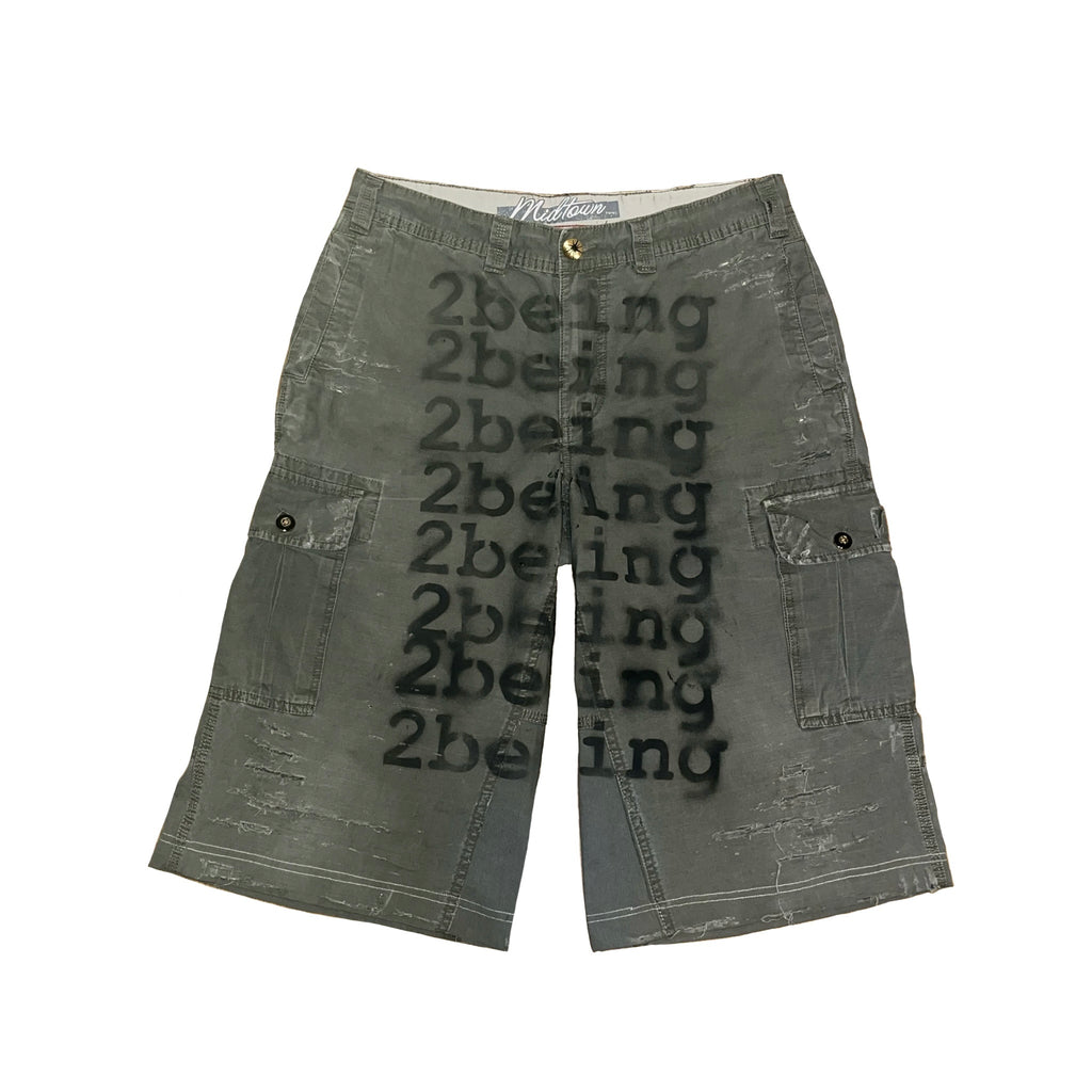 Distressed Army Cargo Shorts UC
